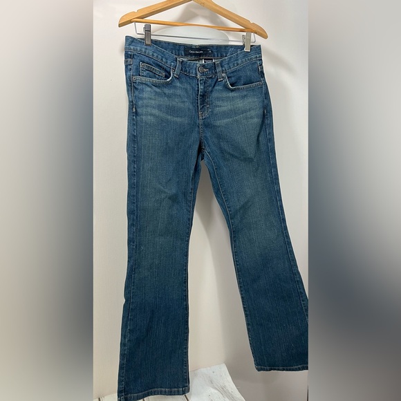 Calvin Klein Women's Flare Jeans Size 6 Boot Cut Wide Leg - Picture 4 of 12